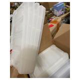 IRIS 10pk 5qt Stack & Pull Storage Box White