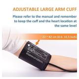 Blood Pressure Monitor, Upper Arm Automatic BP Cuff Machine with Backlit Display, English and Spanish Talking, Home Use Digital Machine Kit, Irregular Heartbeat Detector
