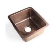 Monarch Adobe 17090 Pure Copper Hand Hammered Highball Prep / Kitchen Sink
