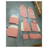 Pink/White Seat Covers
