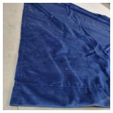 Velvet Blue/White Curtains
