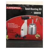 Air Sand Blasting Gun with Sand Recovery System, Includes Abrasive