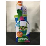 Snackeez 6022504 16 oz Snack & Beverage Holder, Blue