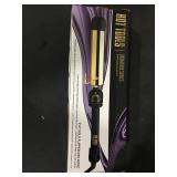 Hot Tools Signature Series Flipperless Gold Curling Wand, 1 1/2"