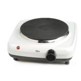 Elite Cuisine Countertop Single Flat Burner, Electric Hot Plate with Temperature Control, 1000W