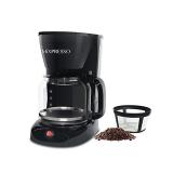 12-cup drip coffee maker, coffee pot machine including reusable and removable coffee filter - by mixpresso