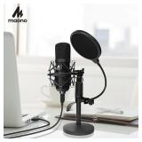 USB Microphone Kit 192KHZ/24BIT MAONO AU-A04T PC Condenser Podcast Streaming Cardioid Mic Plug & Play for Computer, YouTube, Gaming Recording