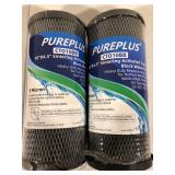 5 Micron 10" x 4.5" Whole House Coconut Shell Activated Carbon Water Filter Replacement Cartridge for Dupont WFHDC8001, CB-BB-10, GE FXHTC, GXWH40L, GXWH35F, GNWH38S, CTO10BB, 2PACK DAMAGED BOX