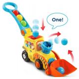 Vtech Pop-a-balls Push And Pop Bulldozer Toy Learning Toddler Songs Light Souond