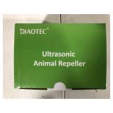 Diaotec Solar Animal Repeller Outdoor Motion Detector& Flashing Light Rodent Repellant Dog Cat Repellent Squirrel Raccoon Skunk Rat Mole Deer Rabbit Deterrent 2 Pack (Dark Green)