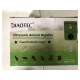 Diaotec Solar Animal Repeller Outdoor Motion Detector& Flashing Light Rodent Repellant Dog Cat Repellent Squirrel Raccoon Skunk Rat Mole Deer Rabbit Deterrent 2 Pack (Dark Green)