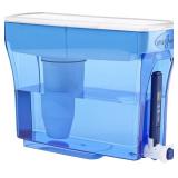 ZeroWaterÂ® 23 Cup Ready-PourÂ® Water Dispenser with Water Quality Meter - Blue