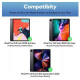 Keyboard Case for iPad Pro 12.9 inch 2021-5th Generation / 2020-4th Gen / 2018-3rd Gen â Keyboard Case Compatible with iPad Pro 12.9 â Wireless Protection Tablet Keyboard