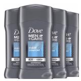 Dove Men+Care Clean Comfort Antiperspirant Deodorant Stick, 2.7 oz, 4 count