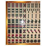 Chinese Mahjong Game Set with 146 Tiles, Dice, and Ornate Storage Case for Adults, Kids, Boys and Girls by Hey! Play!