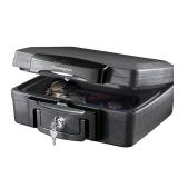 SentrySafe 1200 Fire-Resistant Box Safe with Key Lock 0.18 Cu. ft., Black