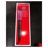 Revlon Pro Collection Heated Silicone Bristle Curl Brush Black - 1"
