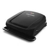 George Foreman 4-Serving Removable Plate Electric Grill and Panini Press, Black, GRP1060B DAMAGED BOX, PRODUCT IN GREAT CONDITION