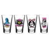 WWE Classic 4-Pack Pint Set - Classic Shape - 16 oz. Capacity - Set of 4 Glasses
