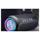 Ortizan Portable Bluetooth Speaker, IPX7 Waterproof Wireless Speaker with 24W Loud Stereo Sound, Outdoor Speakers with Bluetooth 5.0, 30H Playtime,66ft Bluetooth Range, Dual Pairing for Home