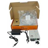 Single Mode Gigabit Fiber Media Converter - Built-In Fiber Module 20 km (12.42 miles) SC â to UTP Cat5e Cat6 10/100/1000 RJ-45 â Auto Sensing Gigabit or Fast Ethernet Speed - Jumbo Frame - L