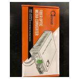 Single Mode Gigabit Fiber Media Converter - Built-In Fiber Module 20 km (12.42 miles) SC â to UTP Cat5e Cat6 10/100/1000 RJ-45 â Auto Sensing Gigabit or Fast Ethernet Speed - Jumbo Frame - L