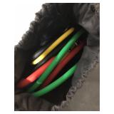 RENRANRING Resistance Bands Set, Exercise Bands with Stackable Workout Bands, Door Anchor Attachment, Handles, Legs Ankle MISSING GREEN BAND