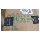 7.5 ft. Lehigh Valley Slim Pine Artificial Christmas Tree with Dual Color LED Lights