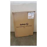 Safety 1st - Easy Install Tall & Wide Walk Thru Baby Gate - Brown