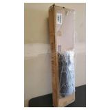 Room Divider 4 Panel 6.8FT Solid Iron Frame Screen Folding Privacy Divider Partition Screens Indoor Freestanding Portable Room Divider Breathable Fabric Use for Home Office Apartment Bedroom, Black