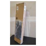 Room Divider 4 Panel 6.8FT Solid Iron Frame Screen Folding Privacy Divider Partition Screens Indoor Freestanding Portable Room Divider Breathable Fabric Use for Home Office Apartment Bedroom, Black