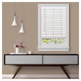 Cordless Gii Madera Falsa 2" Faux Wood Plantation Blind, 46x64