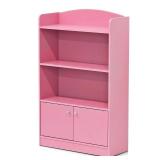 Furinno KidKanac Bookshelf with Storage Cabinet, Multiple Finishes