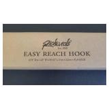 Aluminum Shepherds Hook with Cushion Handle, 36-62"x2.75"x1.25", Silver