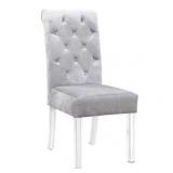 Set of 2 Tate Dining Chair Silver - Chic Home Design