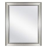 MCS 22x28 Inch Ridged Mirror, 27x33 Inch Overall Size, Silver (20580)