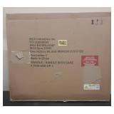 MCS 22x28 Inch Ridged Mirror, 27x33 Inch Overall Size, Silver (20580)