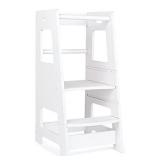 KidzWerks Child Standing Tower Kitchen Step Stool (White) - The Original Child Standing Tower!