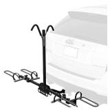 Retrospec Lenox Car Hitch Mount Tray Bike Rack w/ 2-inch Receiver - 2 Bicycle Carrier - Class II or III Trailer Hitch, Black