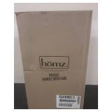 HOMZ Plastic 4 Drawer Medium Cart, Black Frame with Smoke Tint Drawers, Casters Included, Set of 1