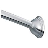 Moen CSR2160CH 54-Inch to 72-Inch Adjustable Length Fixed Mount Single Curved Shower Rod, Chrome
