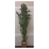 Nearly Natural 6ft. Bamboo Silk Tree (Green Trunks), Green