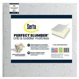 Serta Perfect Slumber Dual Sided Crib and Toddler Mattress - Premium Sustainably Sourced Fiber Core - Waterproof - GREENGUARD Gold Certified (Non-Toxic) - 7 Year Warranty - Made in USA