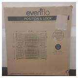 Evenflo Farmhouse Collection Position & Lock Tall Pressure Mount Gate