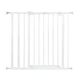 Summer Everywhere Extra Tall Walk-Thru Safety Baby Gate, Fits Openings 28.75-39.75" Wide, White Metal, for Doorways and Stairways, 36" Tall, White, One Size