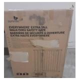 Summer Everywhere Extra Tall Walk-Thru Safety Baby Gate, Fits Openings 28.75-39.75" Wide, White Metal, for Doorways and Stairways, 36" Tall, White, One Size