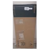 ZINUS Garrison 102 cm Black Metal Frame Media Stand | TV Stand with Shelf | Easy Assembly, Red mahogany wood grain