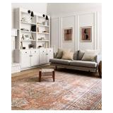 Loloi II Loren Collection LQ-15 Traditional Terracotta / Sky 7