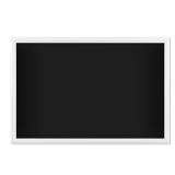 U Brands Magnetic Chalkboard, 30 x 20 Inches, White Wood Frame (2073U00-01), Black