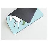 Gaming Mouse Pad Custom,Cute Mermaid Girl Riding a Unicorn Mouse Pad Personality Desings Gaming Mouse Pad 12x10 inches